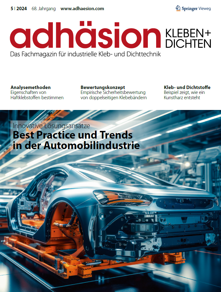 The cover image of Adhäsion Magazine - Best practices and trends in the automotive industry