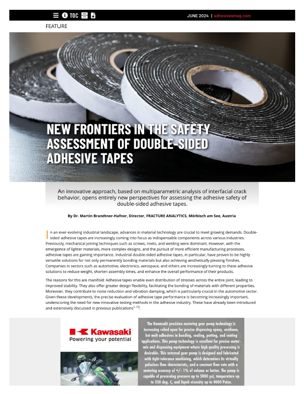 Vorschau der Publikation - New Frontiers in the Safety Assessment of Double-Sided Adhesive Tapes